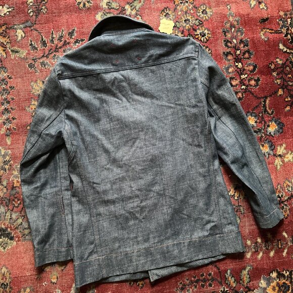 Vintage Style Reproduction Kee Denim Chore Jacket Barn Coat - Picture 6 of 11